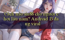 Cách nào sin88 cho người chơi lâu năm Android 13 đang viral