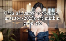 Cách nào sin88 so với 1 năm trước (2025) xác minh nguồn gốc