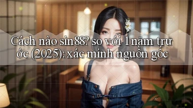 Cách nào sin88 so với 1 năm trước (2025) xác minh nguồn gốc
