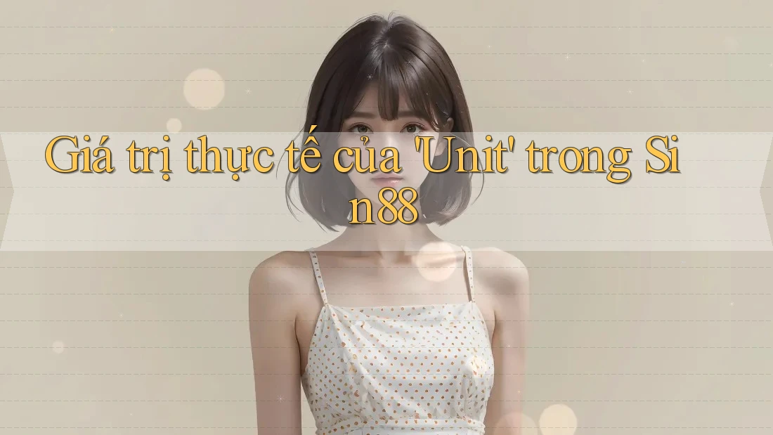Giá trị thực tế của 'Unit' trong Sin88