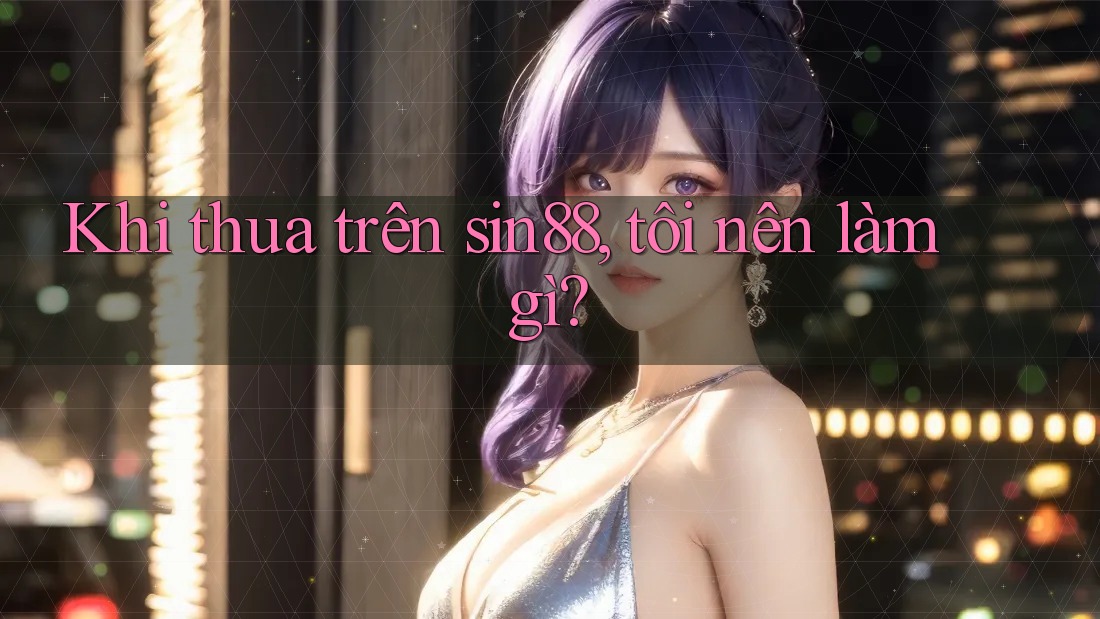 Khi thua trên sin88, tôi nên làm gì?