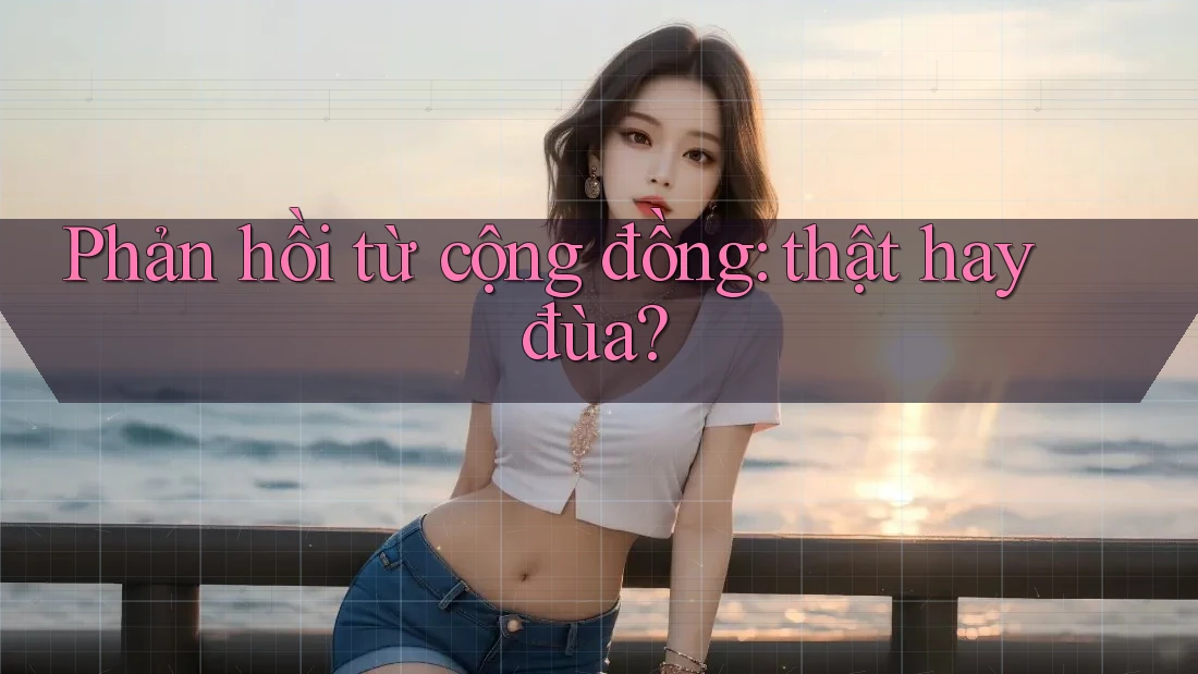 Phản hồi từ cộng đồng: thật hay đùa?