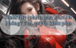 Sin88 file (phiên bản 2026) bị hỏng 7 bí quyết khắc phục