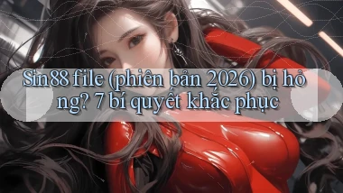 Sin88 file (phiên bản 2026) bị hỏng 7 bí quyết khắc phục